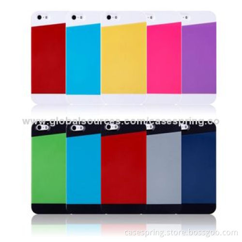 Double Color Silicone Mobile Phone Sets Ultra-thin Silicone Case for iPhone 5s